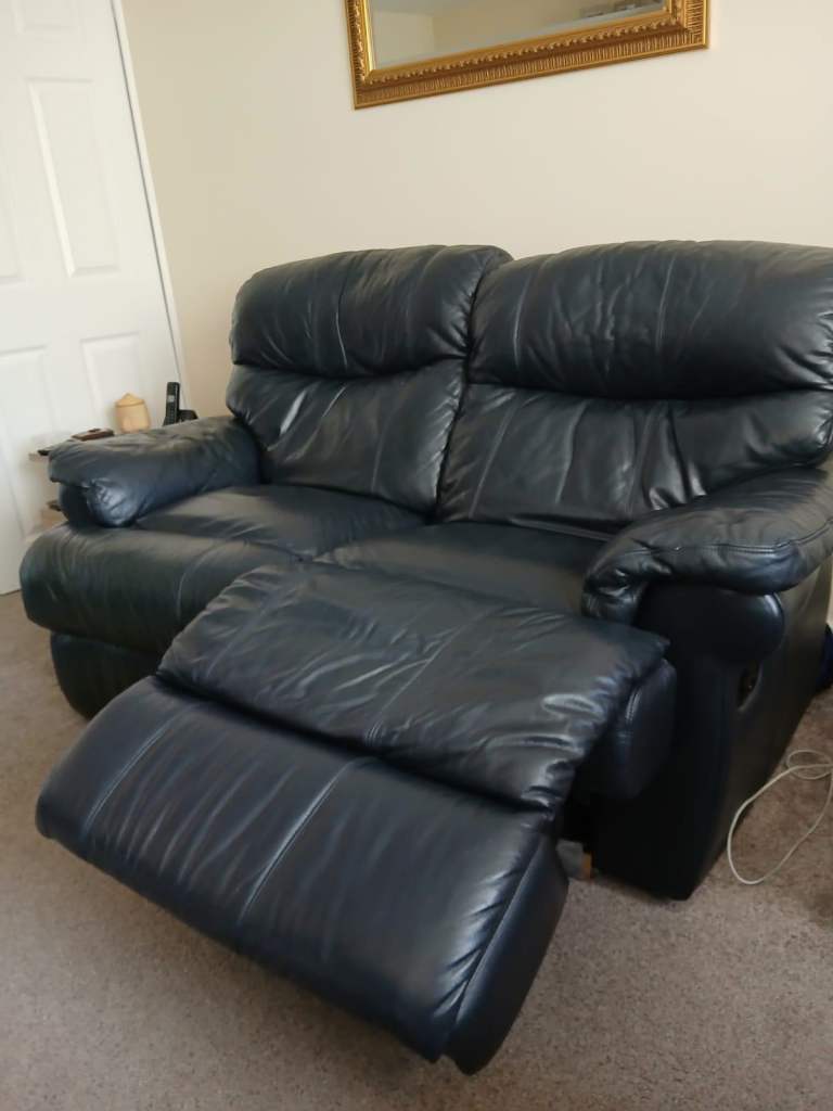 Two Seater Leather Recliner 