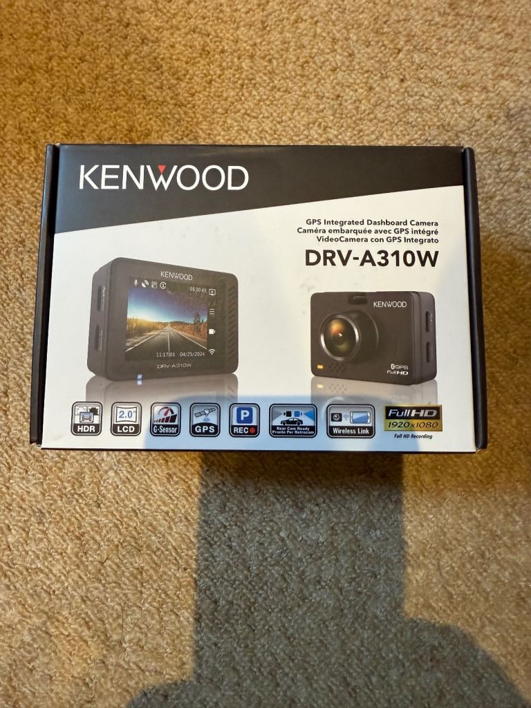  Kenwood DRV-A310W Dash Cam 
