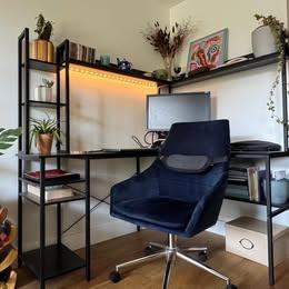 VASAGLE Large Office Desk – Industrial Style (140cm x 60cm)