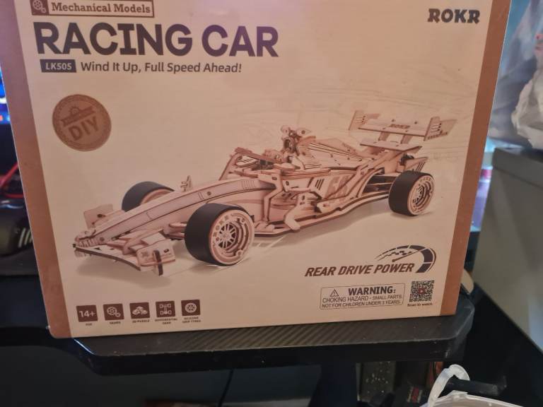 rokr F1 racing car wooden model 