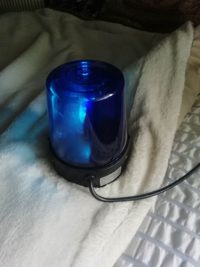 FREE Novelty Blue Flashing light Police, emergency services gimmick. 