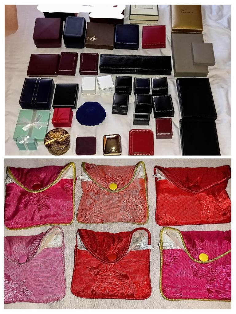 Various Empty Jewellery Boxes/Pouches
