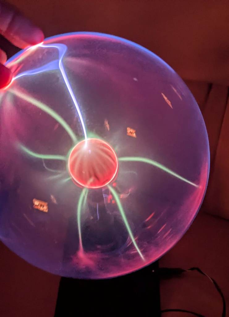 Plasma Light Desk or wall mounted 7 inch ball