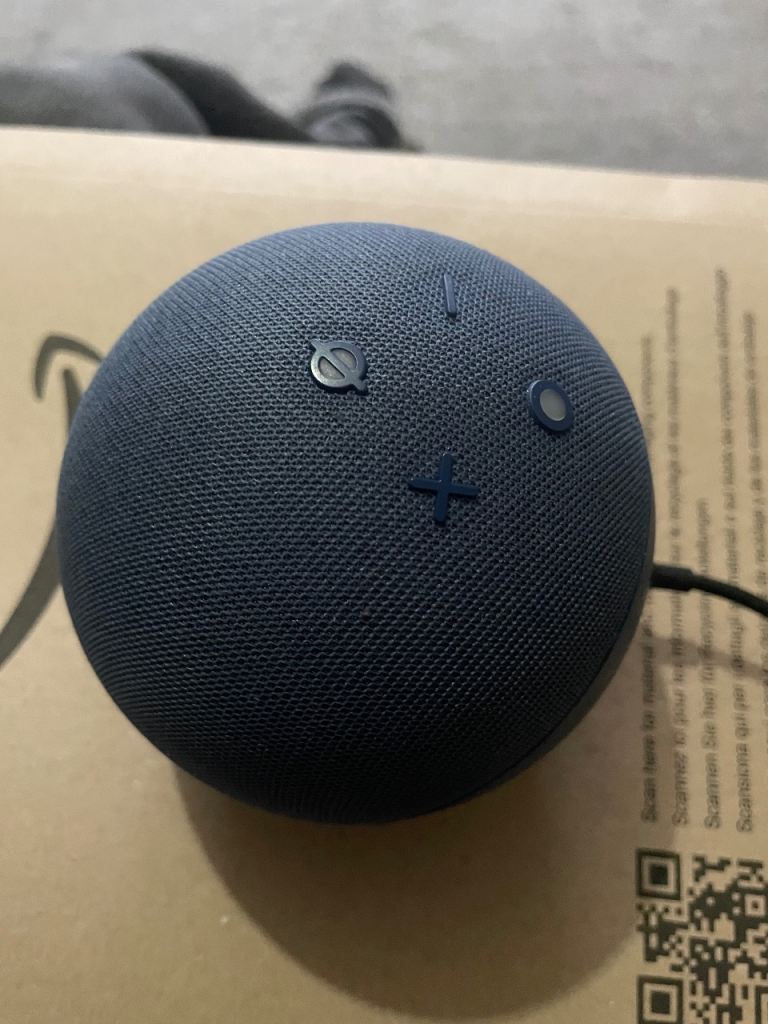 Amazon Echo Dot 5th Gen Smart Speaker – Blue, As Good As New