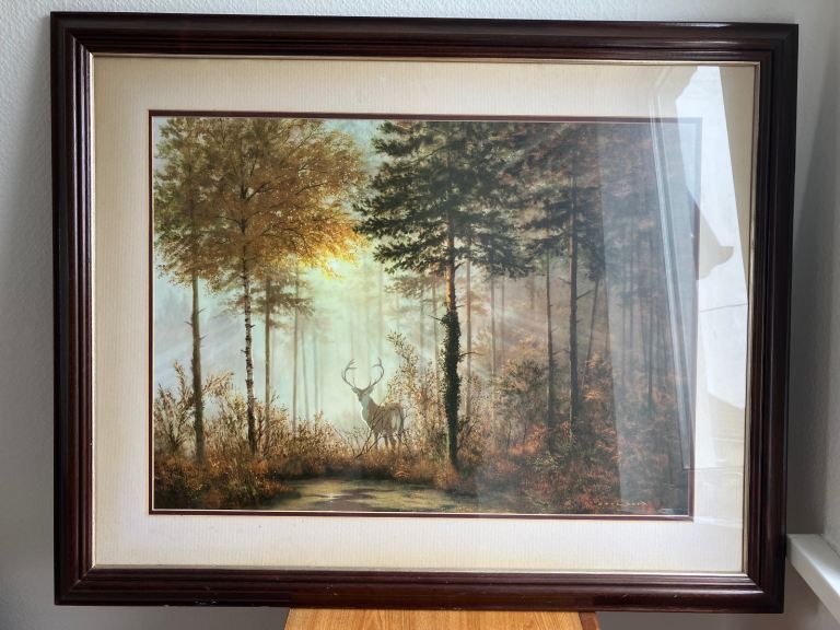 Gerald Coulson “Quiet Forest” Large Framed Print