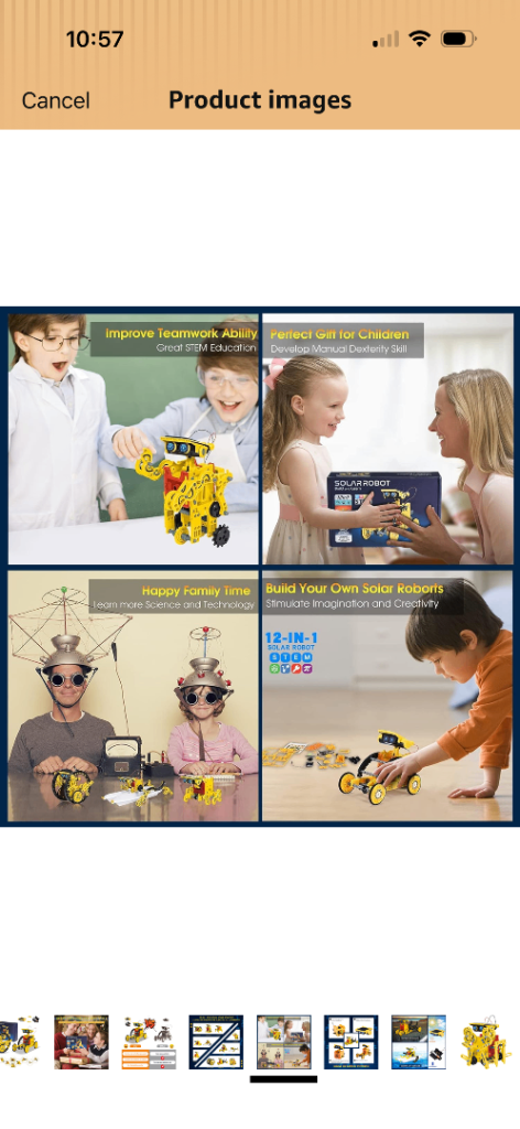 New Solar Robot Kit 12-in-1 STEM Build and Learn