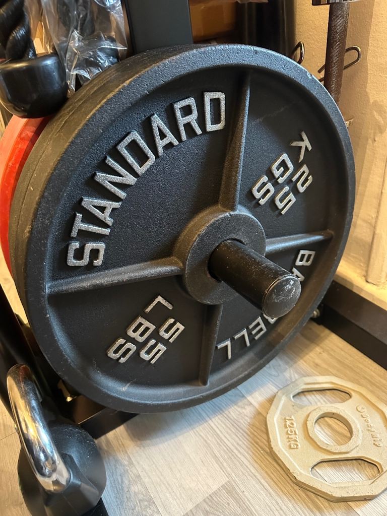 2x25kg Olympic iron plates 