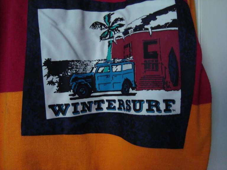Vintage 1980s Ocean Pacific Wintersurf sweater top.