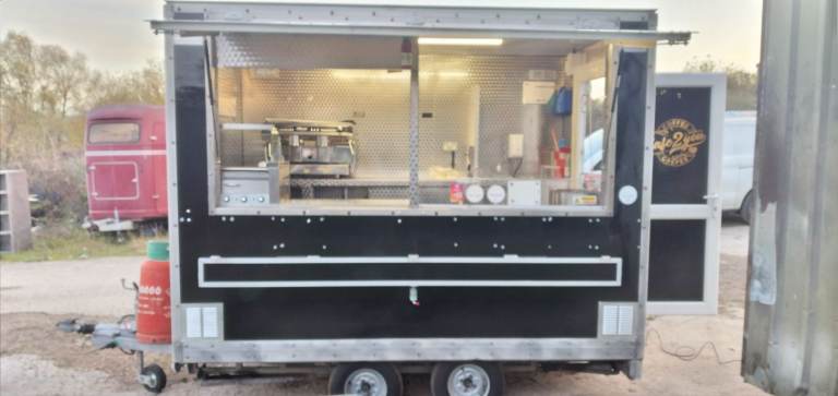 Coffee & crepes catering trailer burger van mobile kitchen equipment 