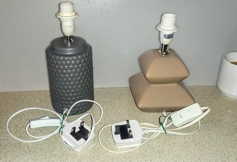 2 Table Lamps (No Shades)