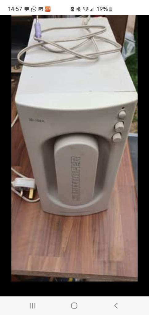 Reduced Speaker system Juster 3D-102 subwoofer.