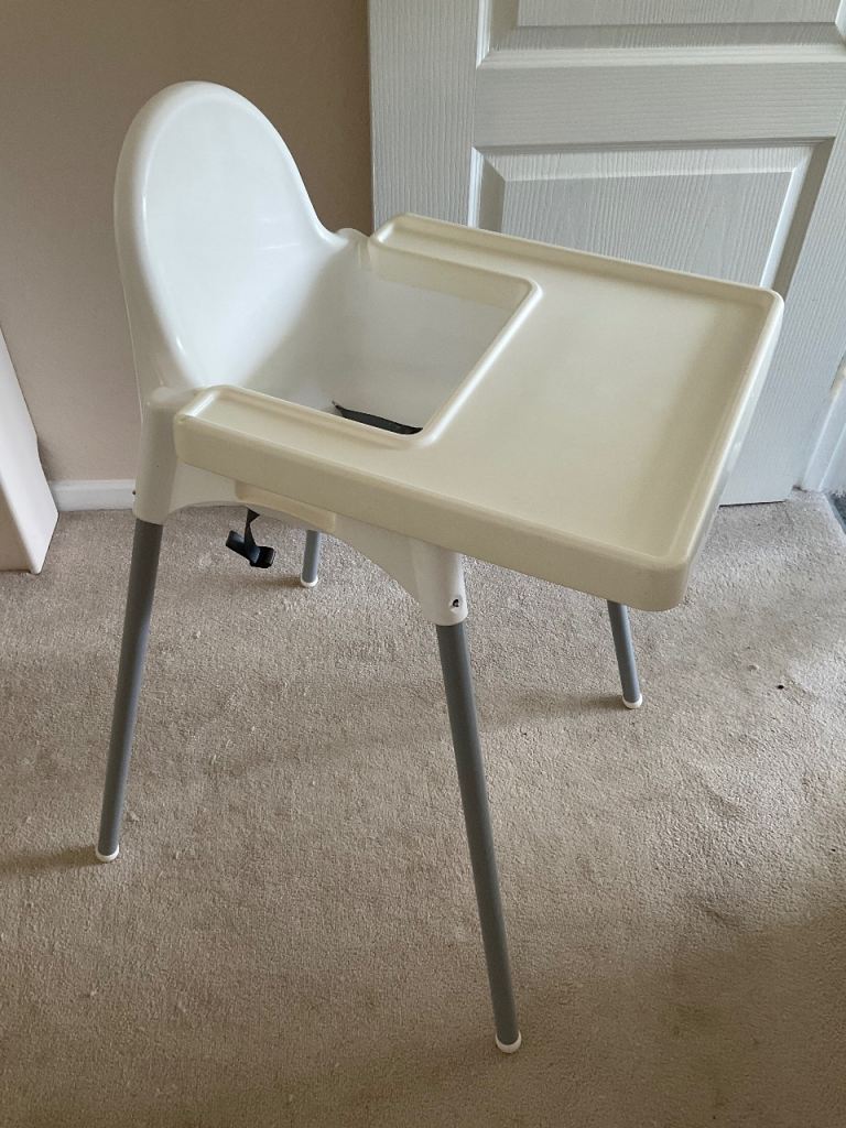 IKEA ANTILOP High Chair with Tray – White, Good Condition