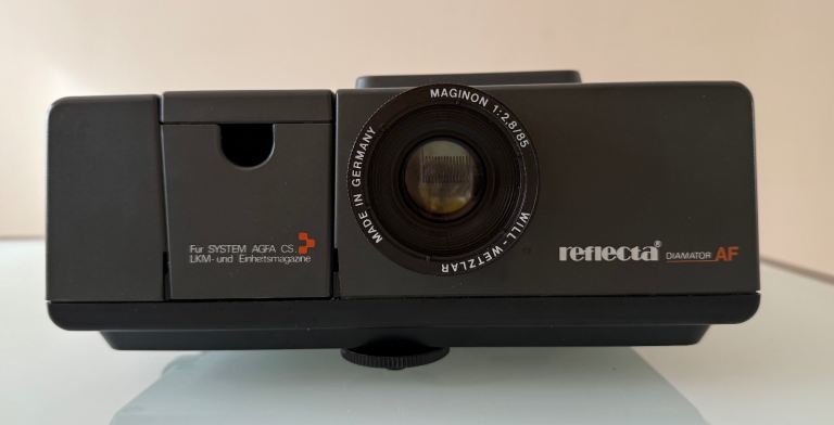 Reflecta Slide Projector Diamator AF 1002 Vintage Built Remote 35mm WORKING