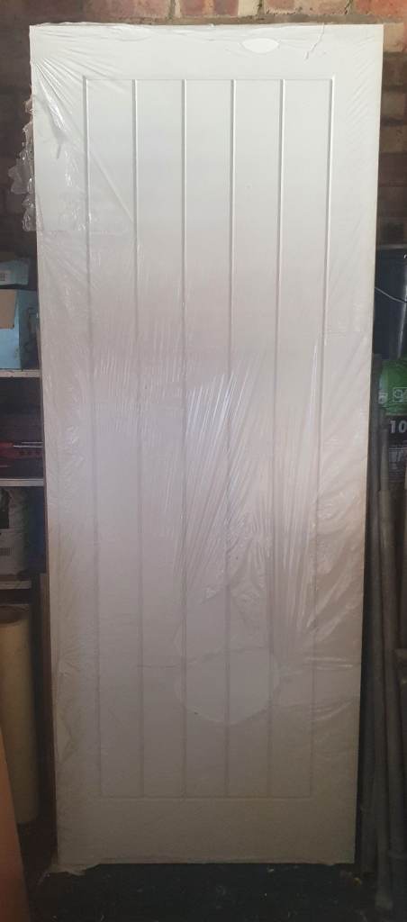 Wickes Geneva White Grained Moulded Cottage Internal Door - New