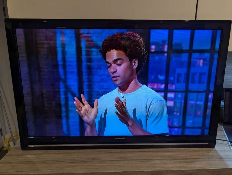 Sharp 40" TV and remote
