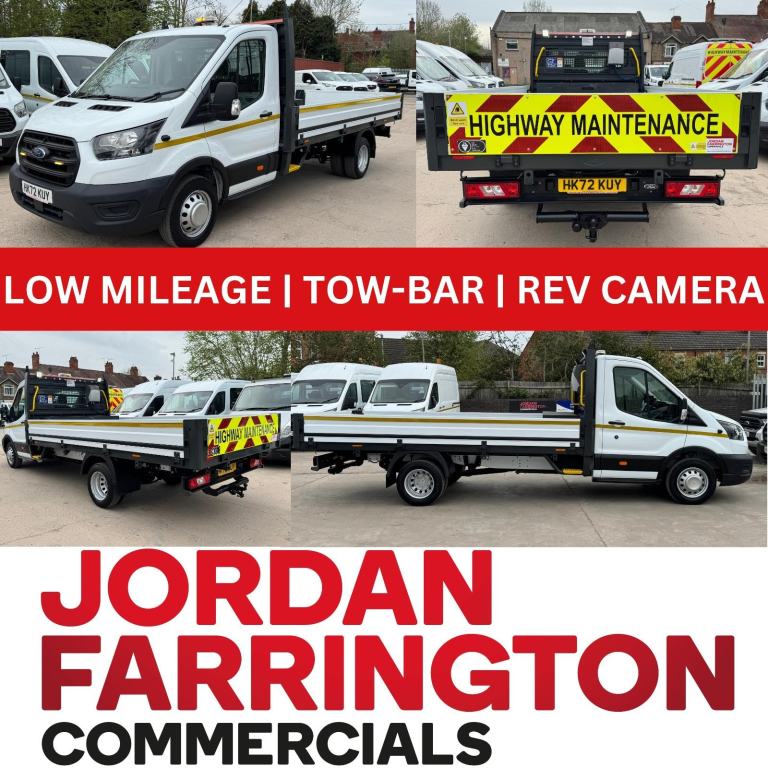 2023 FORD TRANSIT 2.0 350 L4 DROPSIDE WITH LOCKABLE TOOL STORAGE**LOW MILEAGE**