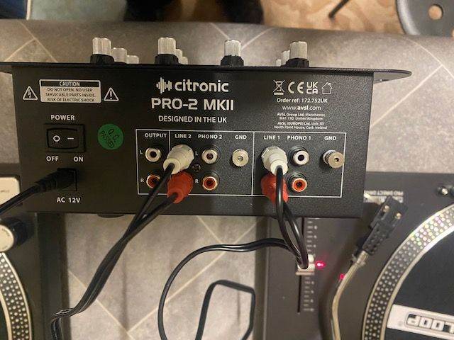 TURNTABLES/MIXER PACKAGE -RELOOP USB DIRECT DRIVE DJ TURNTABLES x2/ CITRONIC MIXER - £550