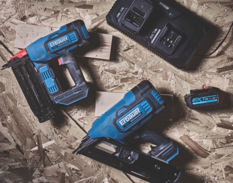 Erbauer Cordless Nail Guns with Battery and Charger – Good Condition