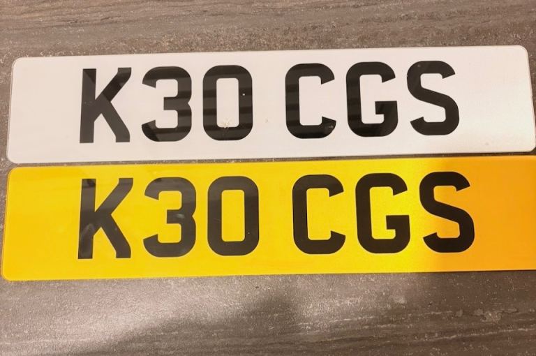 PRIVATE PLATE FOR SALE K30 CGS £200