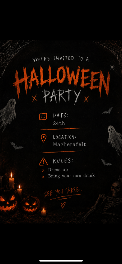 HALLOWEEN PARTY MAGHERAFELT🎃