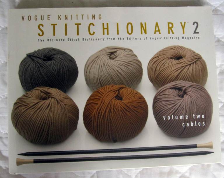 HB VOGUE KNITTING  STITCHIONARY VOL 2 CABLES c/w DUST JACKET