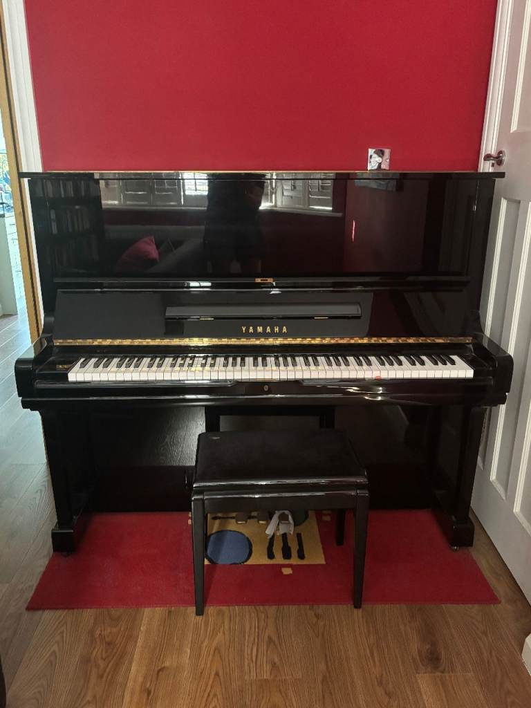 Yamaha Upright Piano & Stool 