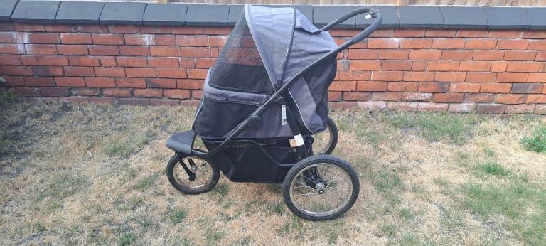 EasyFold Trail Pet Stroller with Rubber Wheels 