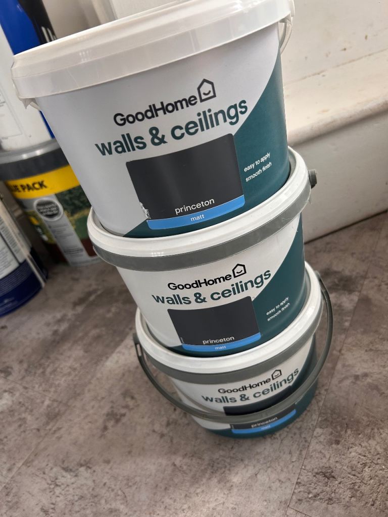 Free grey paint unused 