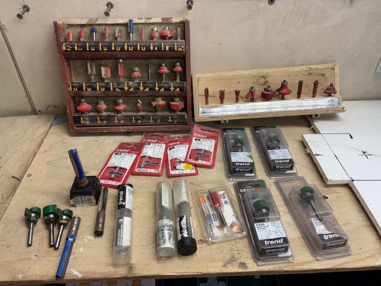 Large Collection of Trend Router Bits & Cutters