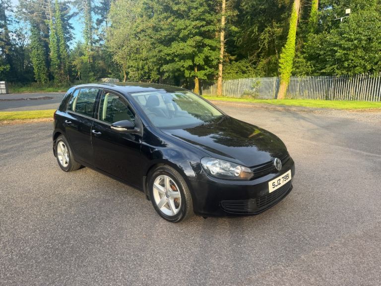 2011 VOLKSWAGEN VW GOLF 1.6 TDI MK6 BLACK MANUAL FULL MOT 
