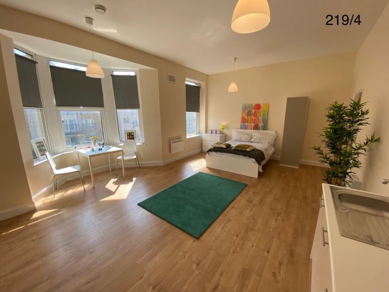 New Studio Flats with kitchen and shared bathrooms 