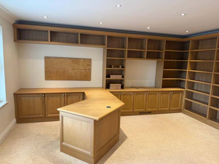 Neville Johnson Bespoke Fitted Home Office – Huge Desk & Storage