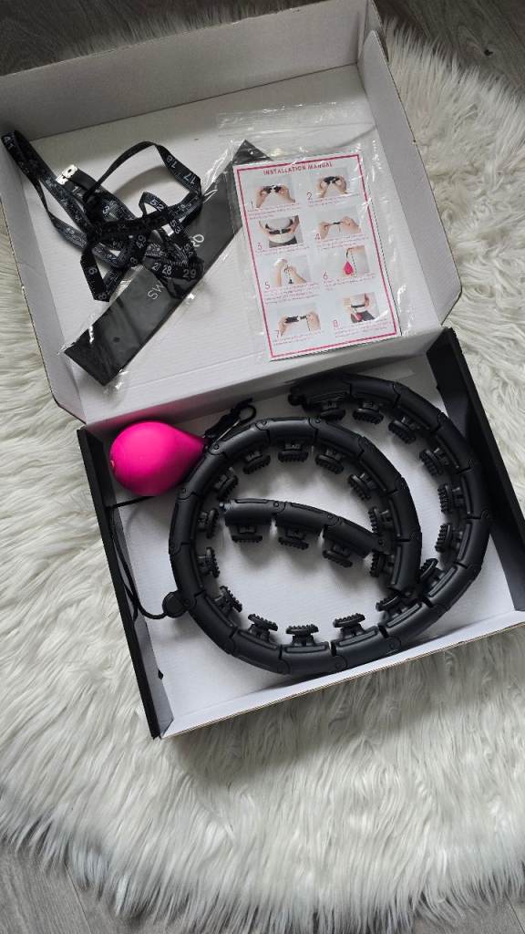 Waist Exerciser Max Waist 57" Swivel PRO Weighted Hula Hoop +5