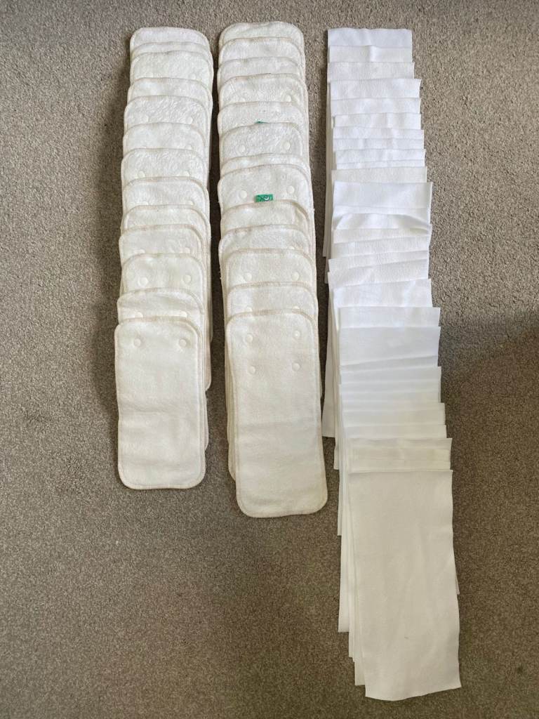 Virtually new TotsBots washable nappies bundle with wet bag £200+ new
