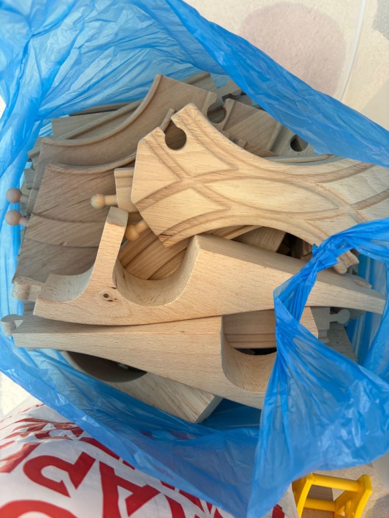 Large Brio Wooden Toy Train Set with Tracks and Accessories