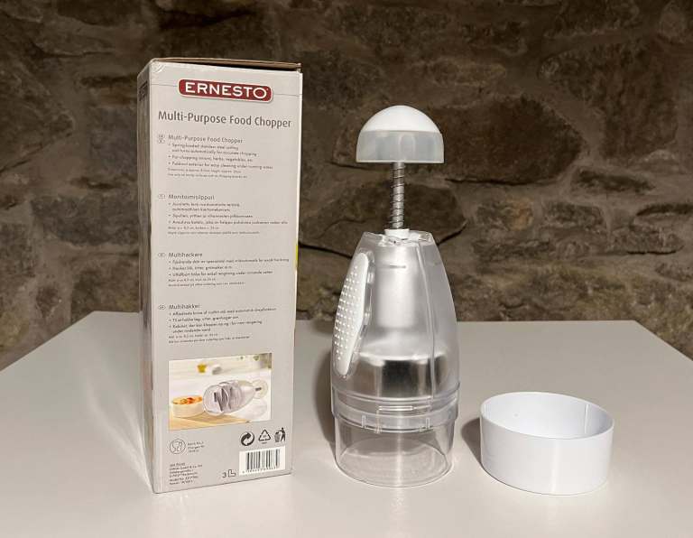 Ernesto Multi Purpose Food Chopper  - spring loaded - stainless steel 