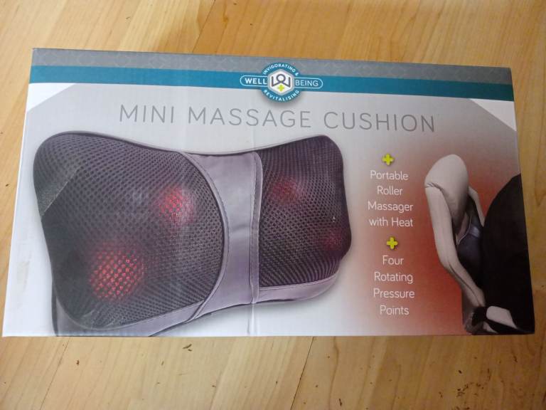 Well-Being Mini Massage Cushion with Heat – New in Box