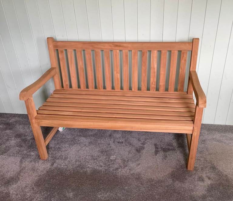 Teak Garden 2 Seater Bench