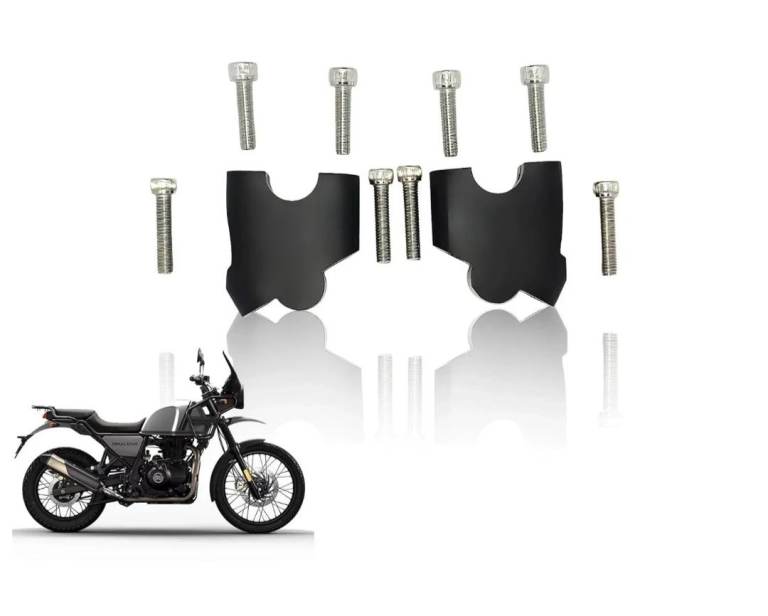 Handle Bar Riser Angled Mount Clamp for Royal Enfield Himalayan/Scram 411cc motorcycles