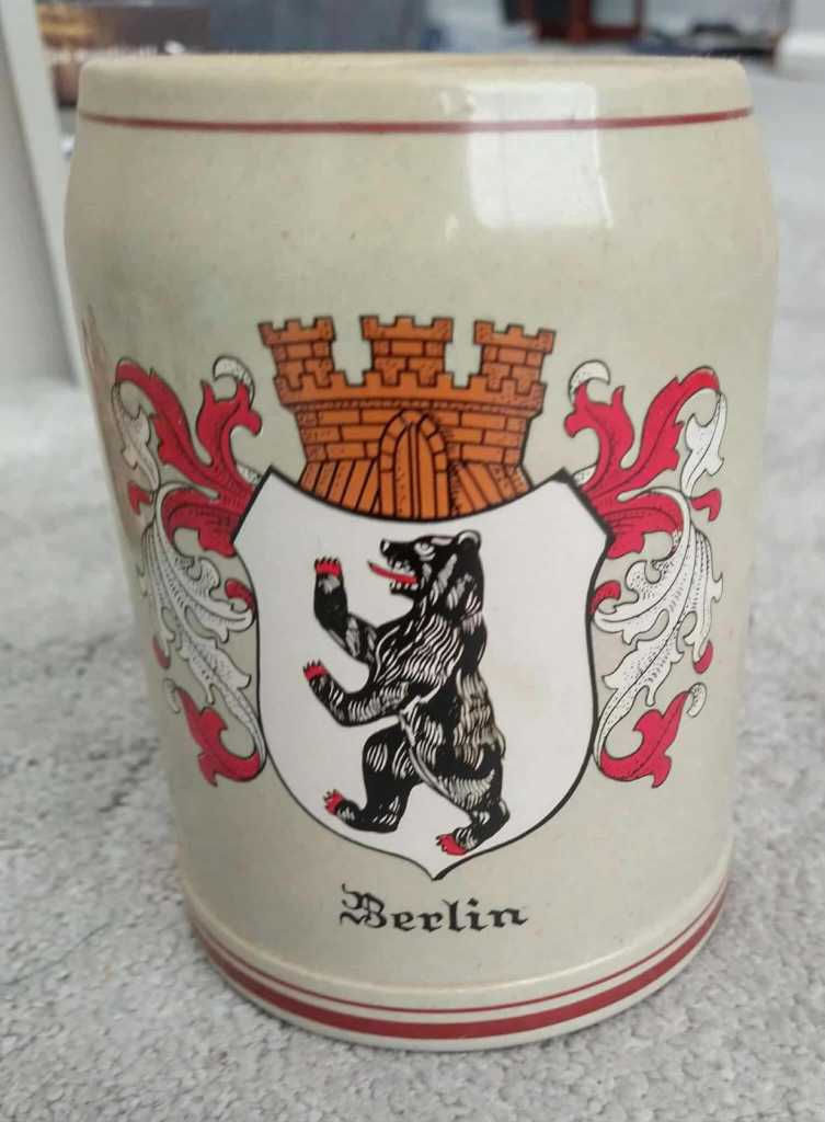 Berlin Germany Stoneware Beer Mug Stein 0.5L