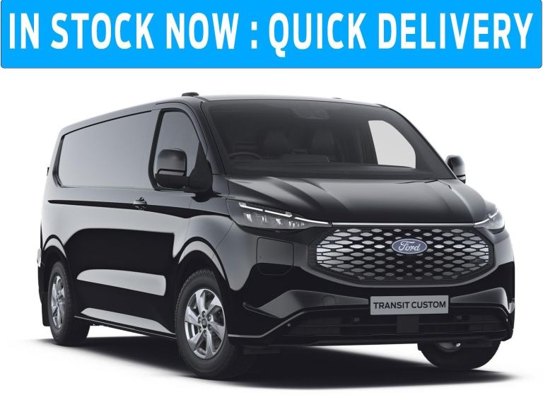 NEW Ford Transit Custom 320 Electric L1 Limited 70kwh 100kw 136ps AUTO Agate Blk