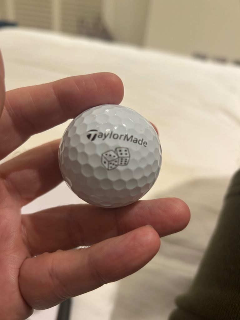 TaylorMade TP5 “dice” golf ball