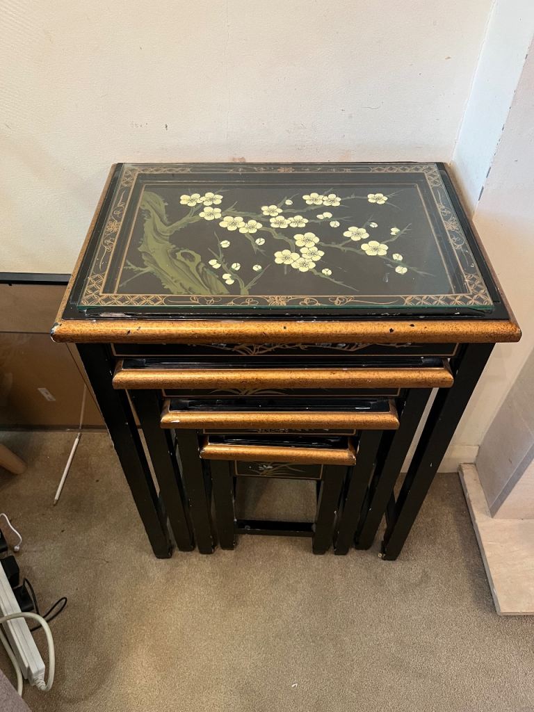 Hand painted nest tables