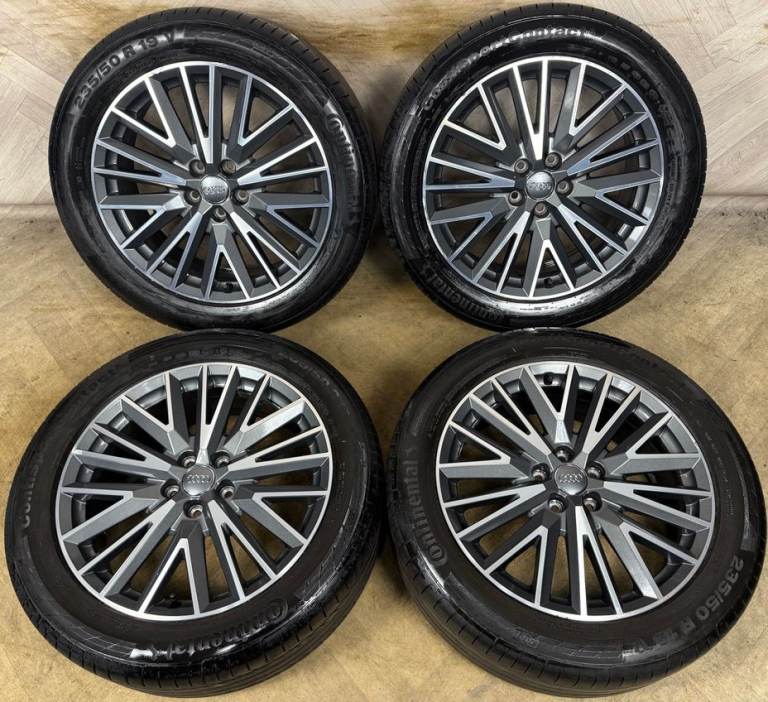 19'' GENUINE AUDI Q3 S LINE MULTISPOKE DC ALLOY WHEELS ALLOYS 