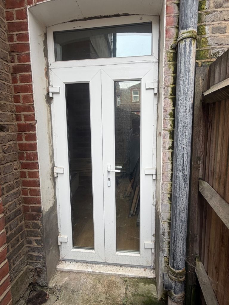 White UPVC French Patio Doors