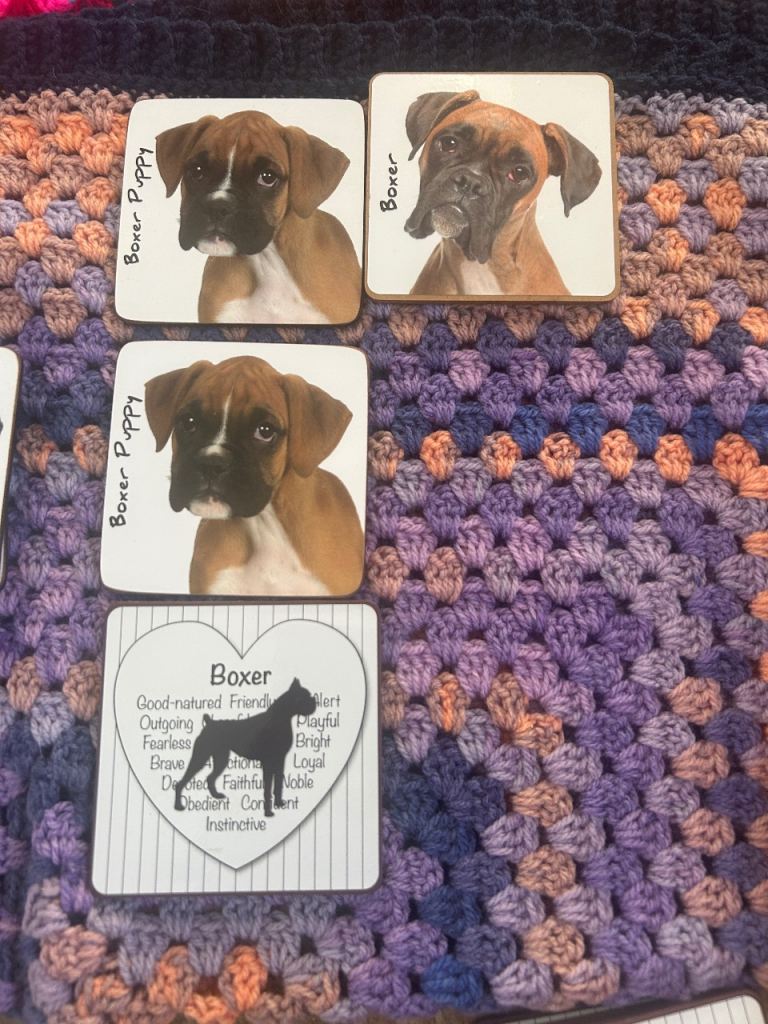 Check acc for more! Dog coasters! 