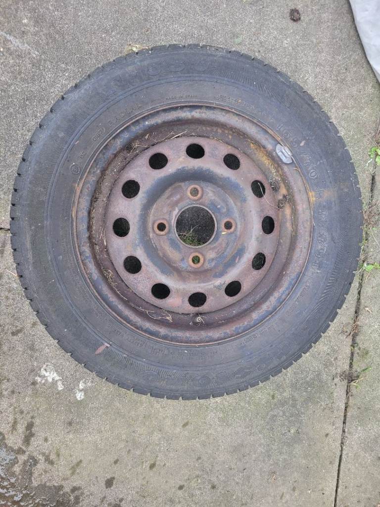 165/70/13 spare wheel in good remaining tread 