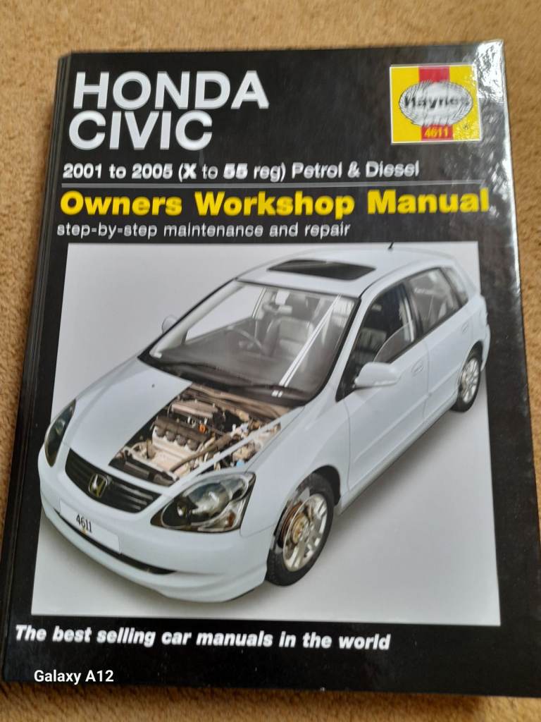 Haynes Honda Civic Owners Workshop Manual 2001-2005 – Petrol & Diesel