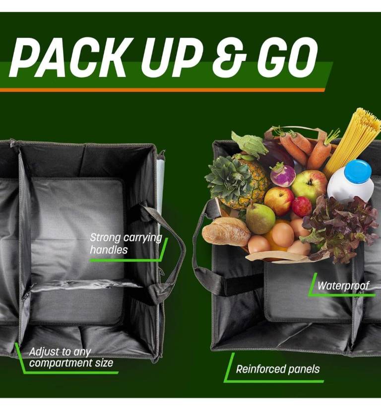 Bnip Car Boot Organiser – Robust, Collapsible, Multi-Compartment Car Trunk Organizer