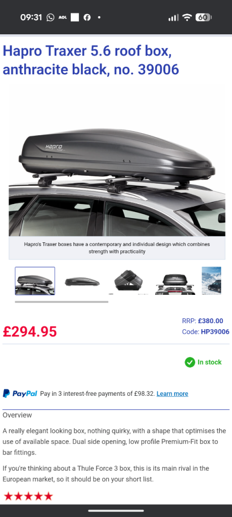 Car roof box